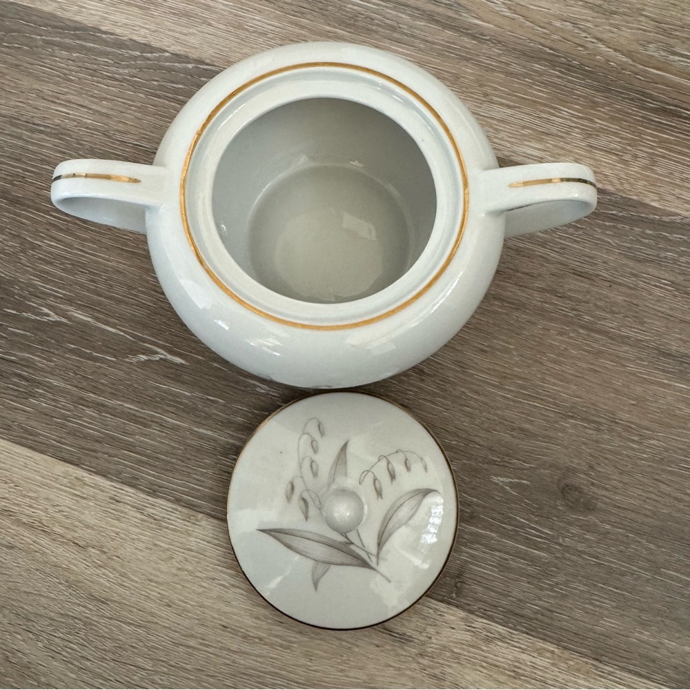 Kayson's Fine China Golden Rhapsody Japan 1961 Vintage Sugar Bowl with Lid - Picture 4 of 9